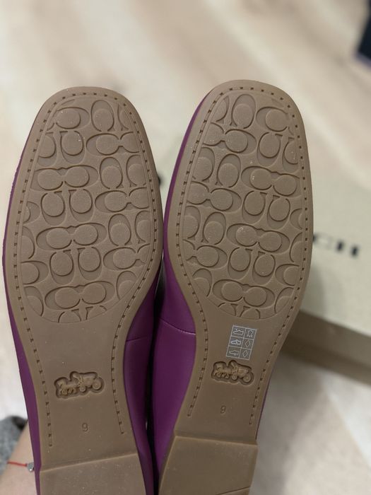 Кожаные балетки Coach
