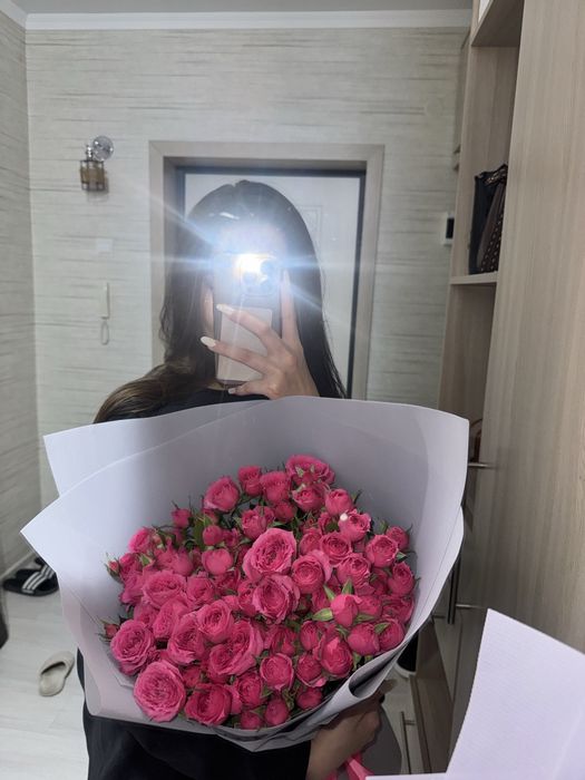 кустовые розы букет