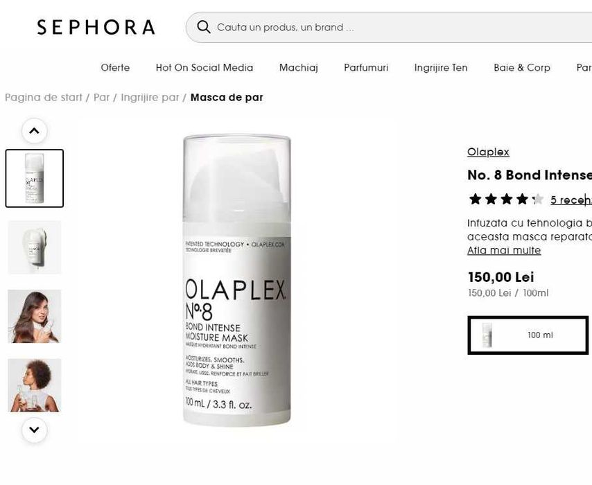 Olaplex nr.8, nou sigilat, o singura bucata, cumparat din Bebe Tei