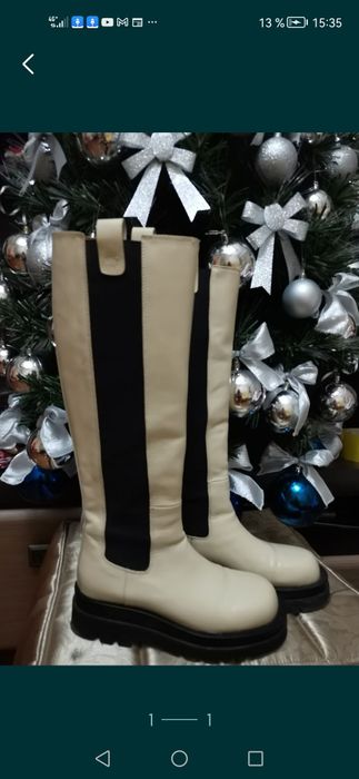 Сапоги лак натуральный