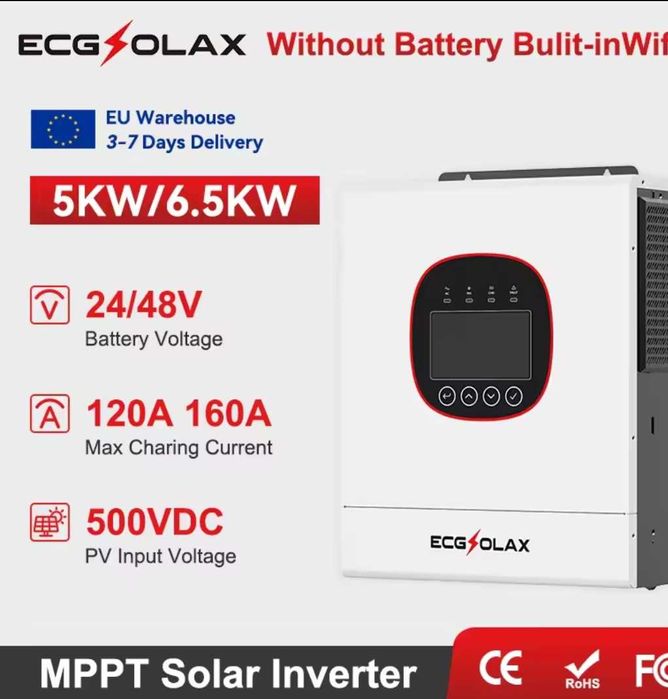 Invertor 6,5 kw, 48 V ECG SOLAX
