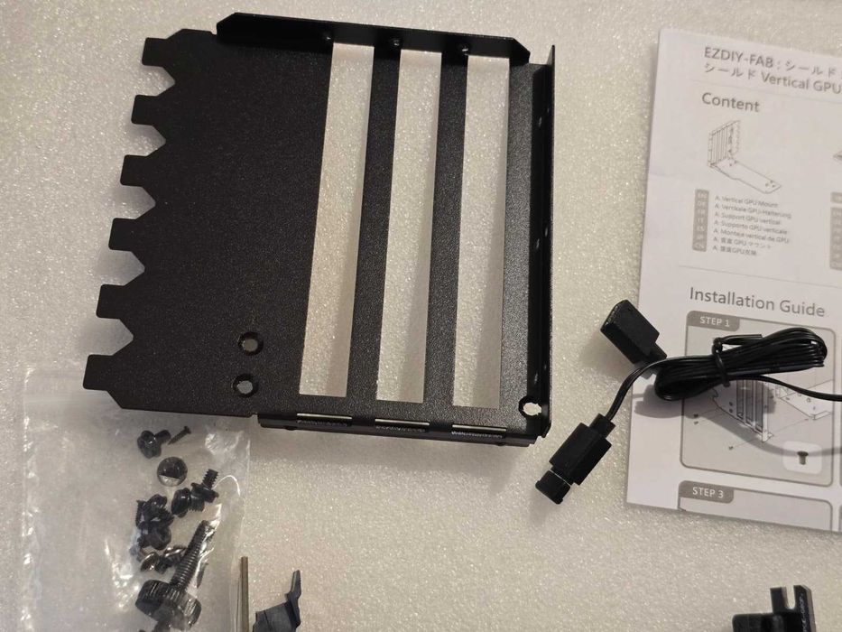 Suport GPU vertical, cablu de extensie, viteză 4.0, modul ARGB, 90°