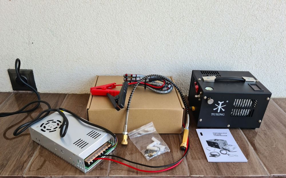 Помпа за пушка 300 бара ПЦП PCP VEVOR Вевор пистолет компресор Tuxing