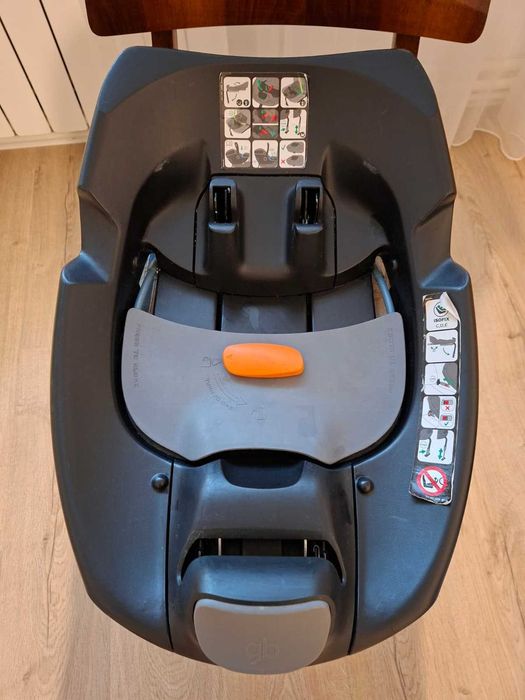 Scaun auto ISOFIX GB Base-fix, 45-105 cm, Roșu