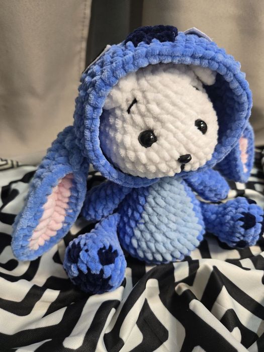 Вязаный мишка-стич