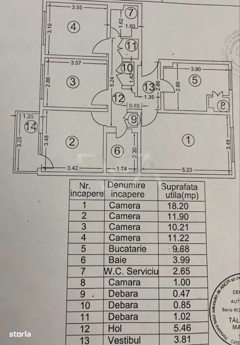 4 camere, decomandat, et 1/4, bloc 1986, 85mp-Gorjului