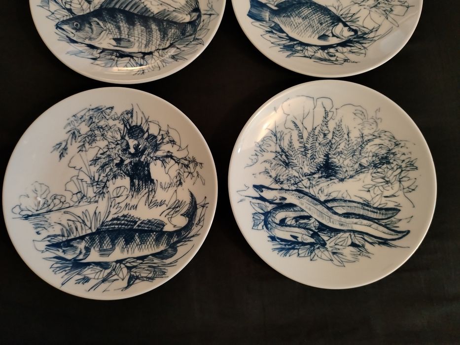 Немски порцеланови чинии за риба