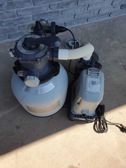 Filtru de nisip KRYSTAL CLEAR cu debit apa 5700 l/ora + solinator