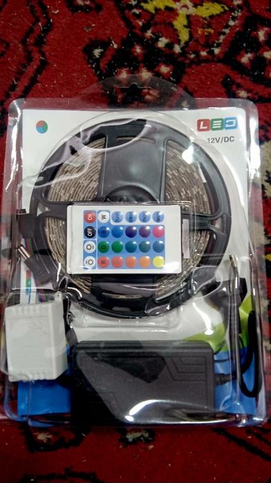 5 метров лента светодиодная разноцветная ночник светильник в полном ко