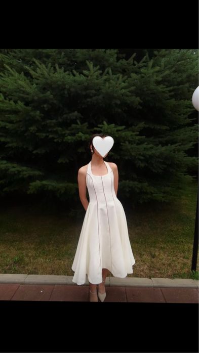 Вечернее белое платье