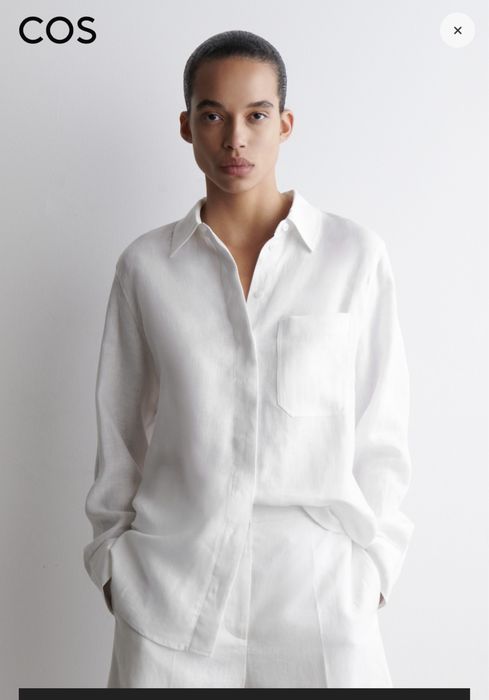 Льняная рубашка оверсайз