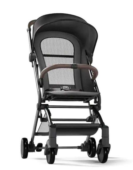 Прогулочная коляска Bebehoo S6 Plus, чёрная, 6–36 мес, 4.9 кг