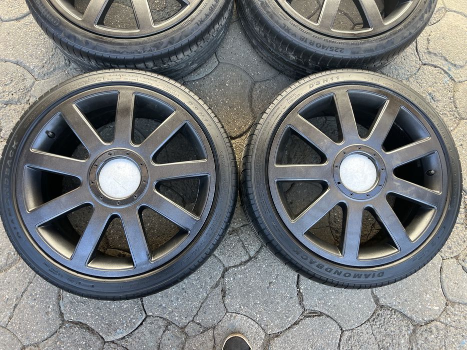 Jante aliaj 5x112mm, 5x100mm, anvelope 225/40 R18 VW, Audi, Seat Skoda