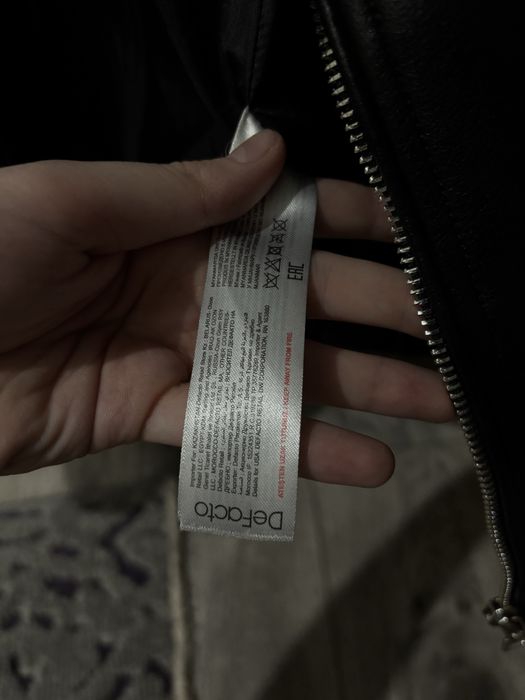 Черная кожаная косуха Defacto