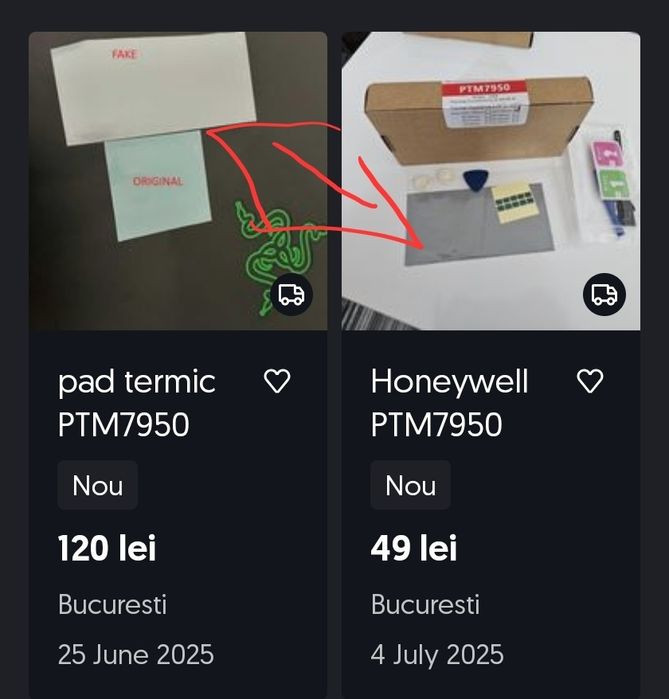 pad termic PTM7950 Honeywell 100% Original