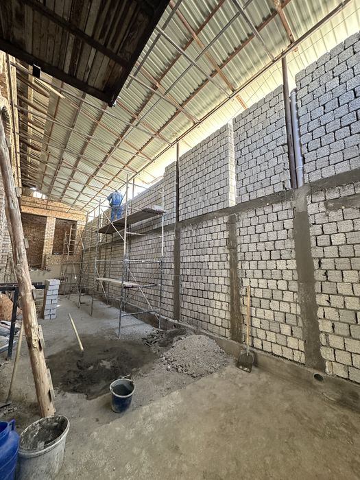 Шлакоблок териш Забор девор времанка куриш шлака блок гишт териш