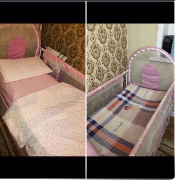 Манеж трансформер для девочки,в очень хорошем состоянии