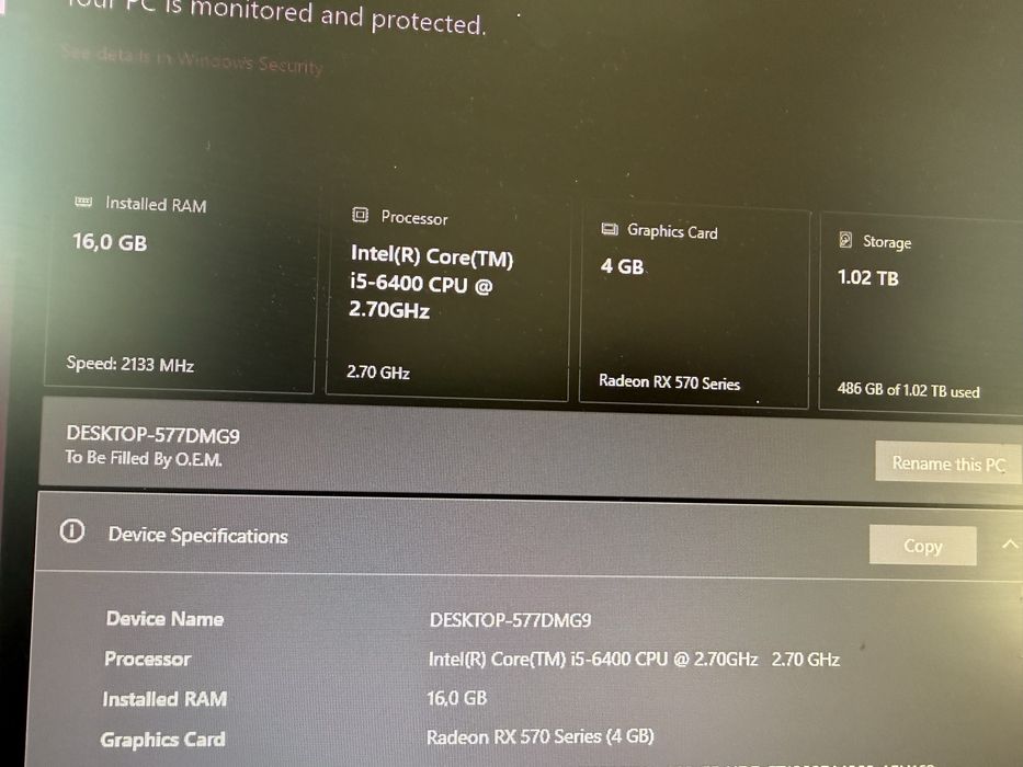 AMD Radeon RX 570 MSI 4GB