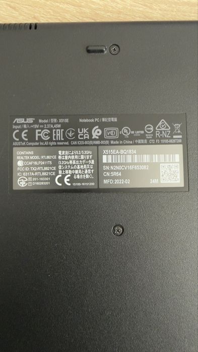 Laptop ASUS VivoBook X515 i7 11th Gen / 8GB RAM / 512GB SSD / Full HD / Intel Iris Xe