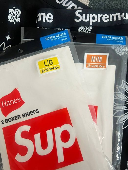 Boxeri Supreme negri cu print paisley alb, mărimile M și L, noi în ambalaj