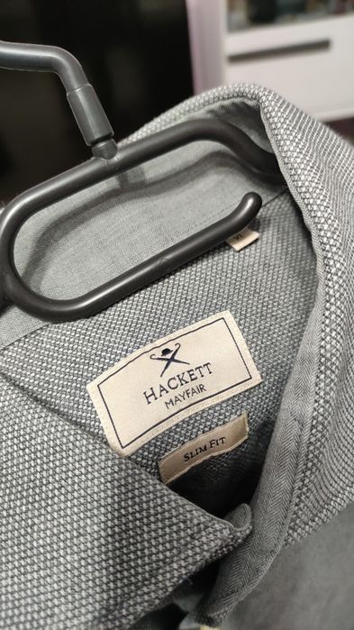 Hackett XL slim fit Мъжка риза с дълъг ръкав