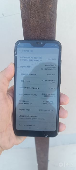 Redmi 6 pro 4X64 GB