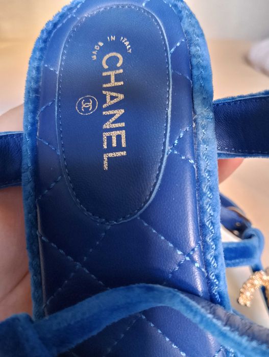 Оригинални сандали - Chanel Blue