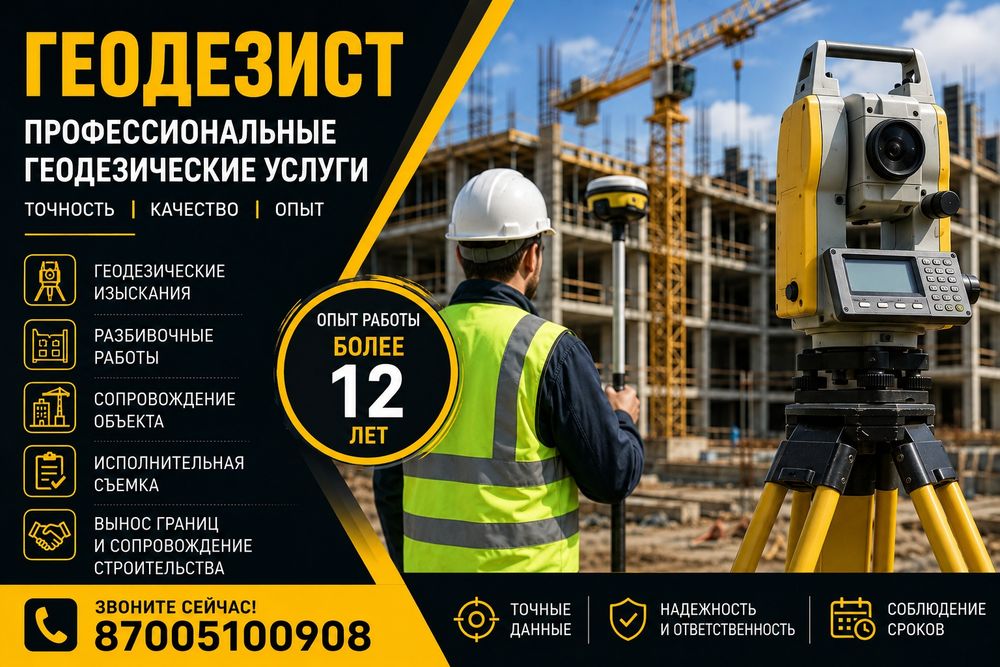 Геодезист сопровождение строительства
