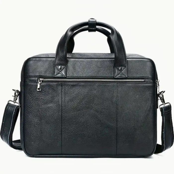 Мъжка кожена бизнес чанта/Професионално куфарче за лаптоп -10%Промоция