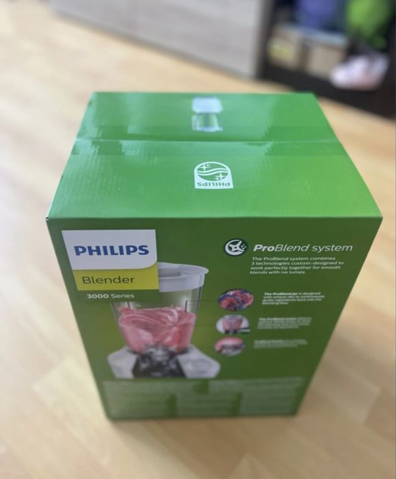 Blender Philips ,Seria 3000, capacitate maxima 2L, 2viteze , nou sigilat