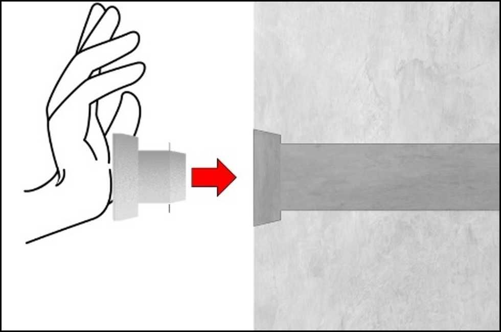 Кофражна тръба с конус за многократна употреба - Ф25мм.