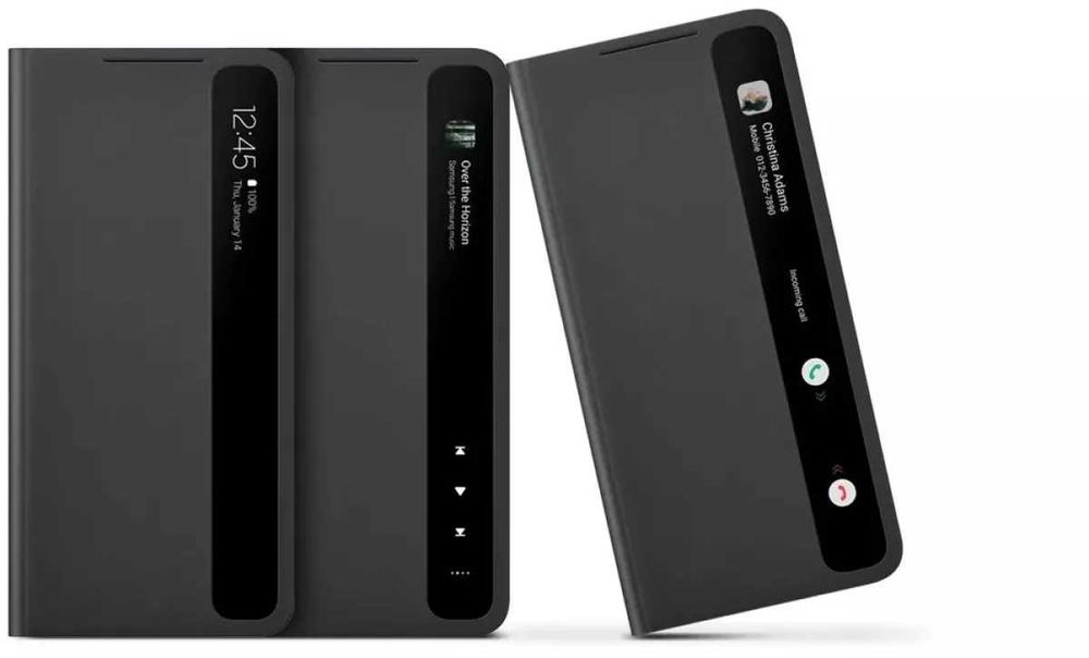Husa Samsung S21+/S22+ Plus Smart Clear view/LED View Cover/silicon case/protective standing cover S21+/S22 capac protectie spate cu inel ring