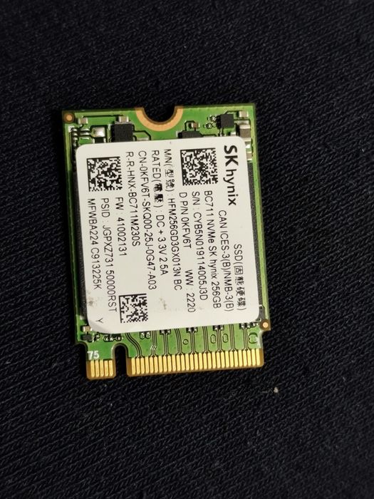 Ssd NVME Skhynix 256gb 100%