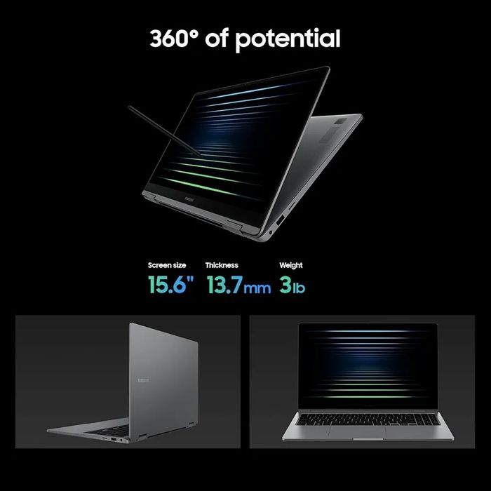 Laptop Galaxy Book5 360, 15.6", Ultra 7 256V, 16GB RAM, 512GB SSD