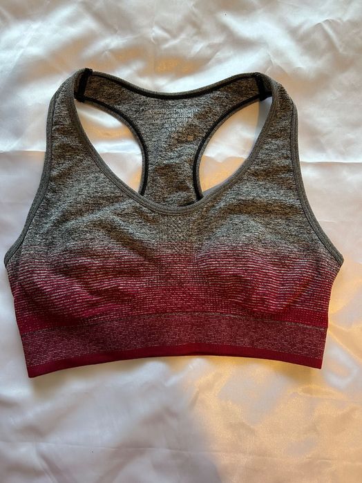 Спортно безшевно бюстие / спортен сутиен с омбре ефект, размер L/XL