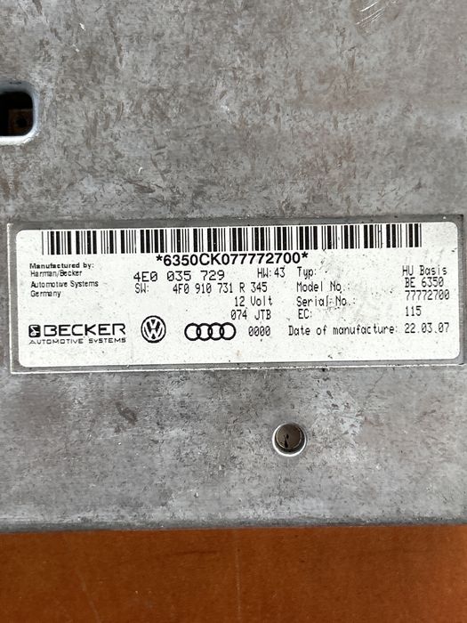 Modul interfata mmi audi a6c6  4f an 2007