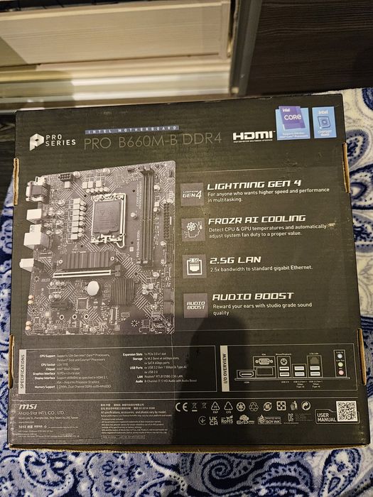 Placă de bază MSI PRO B660M-B DDR4