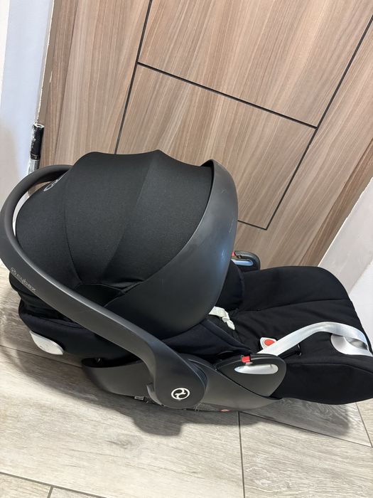 Scaun auto Cybex + bază Isofix + adaptoare cărucior – stare foarte bună