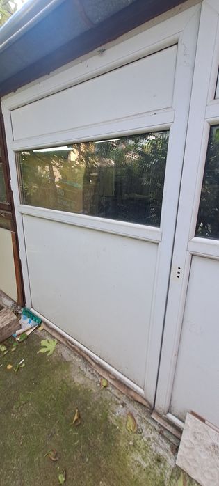 Гаражна двойна PVC врата 295/190