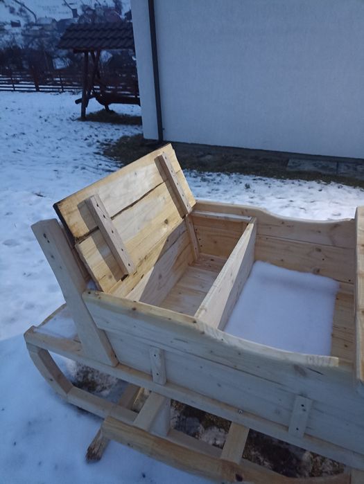 De vînzare sanie făcută din lemn de mesteacan mai multe detalii la tel