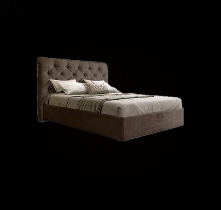 Продается двуспальная кровать с мягким изголовьем