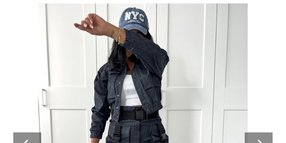 Дамско дънково яке