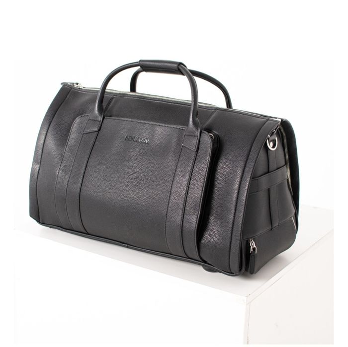 Сумка Senator для мужчин, черный, экокожа, 48л