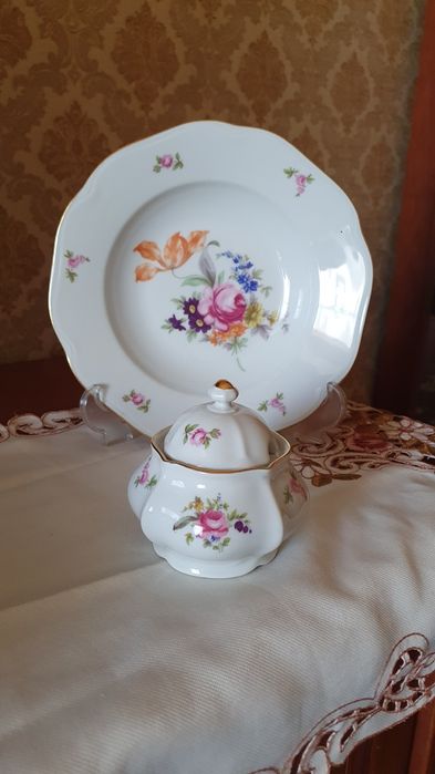 Предметы сервиза Мейсенский букет