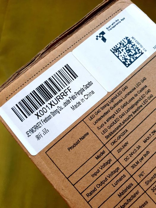 Външни светещи лампички 30м., LED външна декоративна гирлянда,  студено бяло,чисто нови