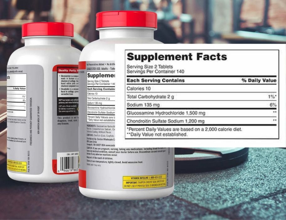 Глюкозамин с Хондроитином 280 таблеток Kirkland из Америки