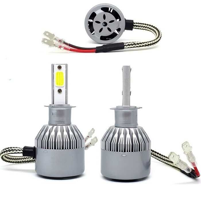 Диодни крушки C6 H3 - 36W 2брк-т с вентилатор за по-добро охлаждане