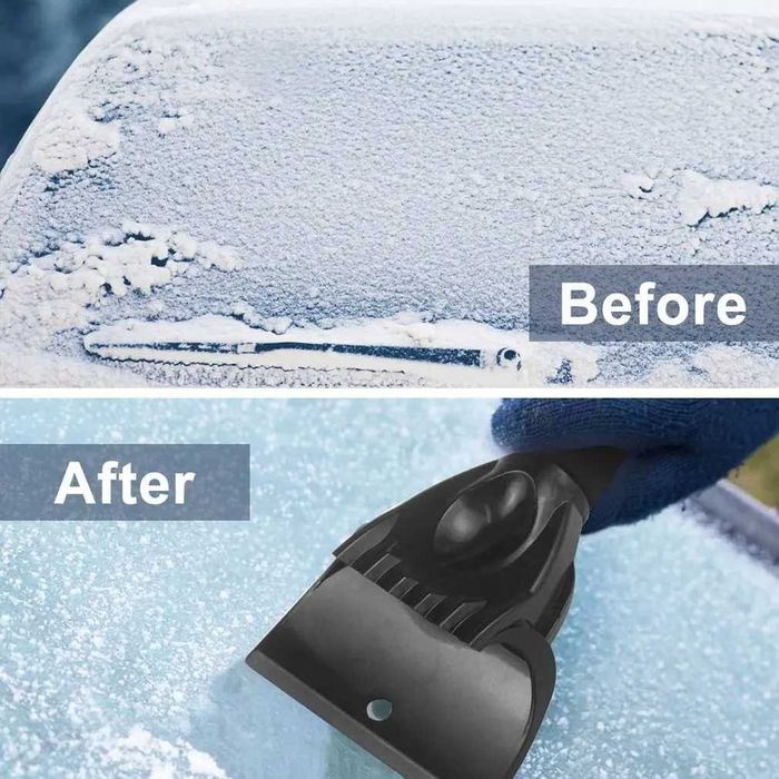 Racleta pentru gheata si zapada parbriz auto maner cu spuma 34 x 10 cm