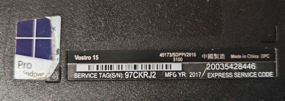 Dell Vostro 15 3568 i5-7200U/ 12 G/ SSD 250G Samsung/ 15.6 FHD/ f.buna
