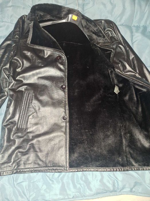 Мъжки кожух черен Л